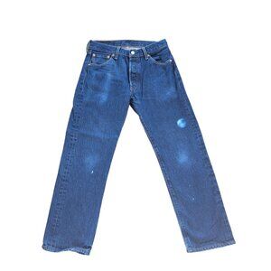 Levi's 501 Men's Blue Jeans 31 x 32 Vintage Distressed Faded Look Casual Streetw